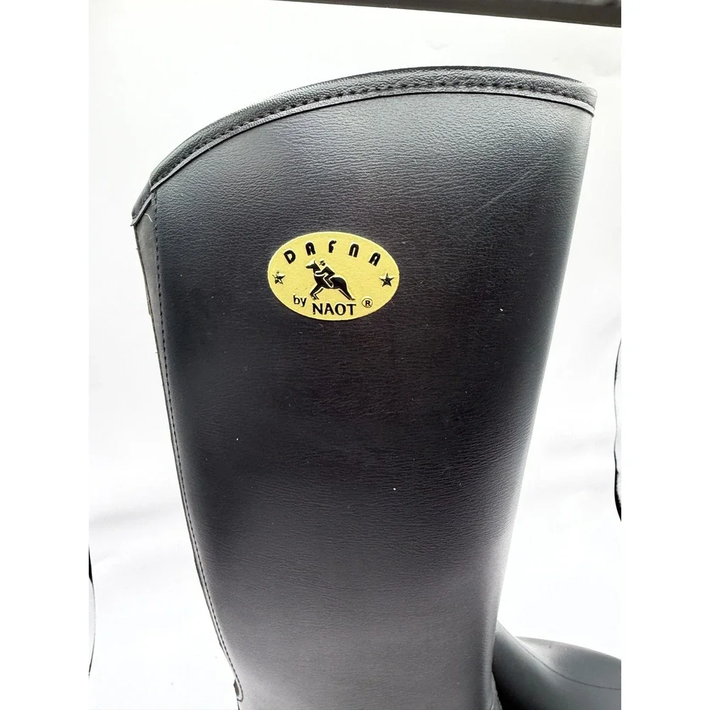 Dafna by Naot Riding Boots Women Size 9 Black Tall Rear Zip Equestrian Winner